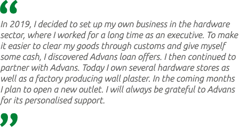  In 2019, I decided to set up my own business in the hardware sector, where I worked for a long time as an executive....