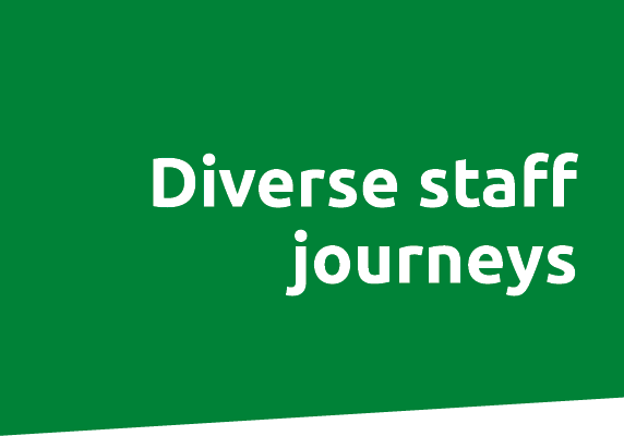 Diverse staff journeys