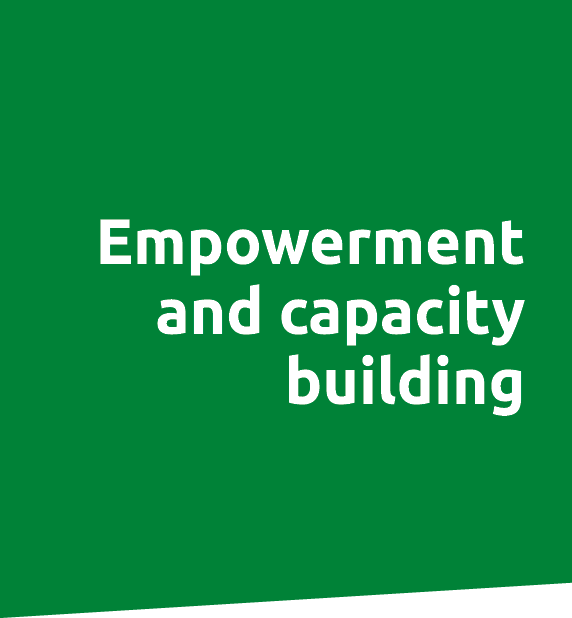 Empowerment and capacity building 