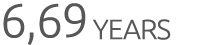 6,69 years