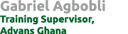 Gabriel Agbobli Training Supervisor, Advans Ghana