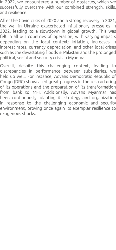 In 2022, we encountered a number of obstacles, which we successfully overcame with our combined strength, skills, and...